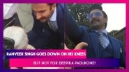 Ranveer Singh Goes Down On His Knees & Gives A Rose To A Special Person,  It&rsquo;s Not Deepika Padukone!