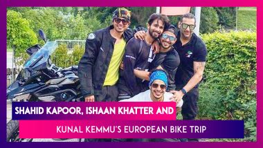 Shahid Kapoor, Ishaan Khatter and Kunal Kemmu's European Bike Trip