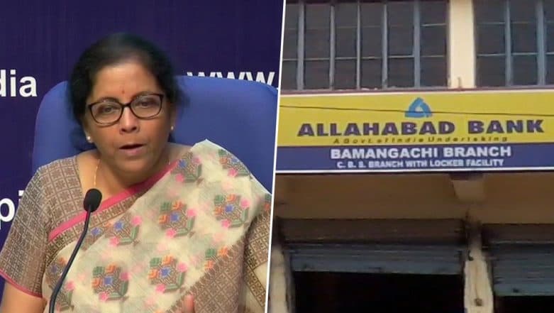 PNB-OBC-United Bank to Become One Entity; Canara-Syndicate, Indian Bank-Allahabad Bank, UBI-Andhra-Corporation Bank to Merge, Announces FM Nirmala Sitharaman PNB-OBC-United Bank to Become One Entity; Canara-Syndicate, Indian Bank-Allahabad Bank, UBI-Andhra-Corporation Bank to Merge, Announces FM Nirmala Sitharaman
