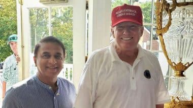 Sunil Gavaskar Meets President Donald Trump While on Charity Fund-Raising Trip to US