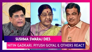 Sushma Swaraj Dies: Nitin Gadkari, Piyush Goyal, Ravi Shankar Prasad And Others React