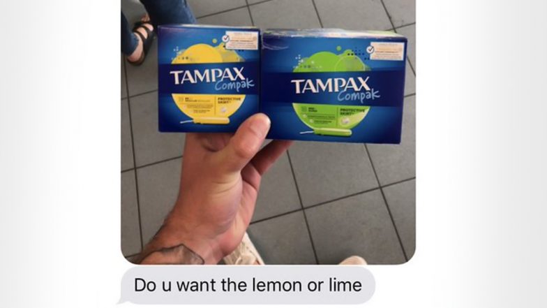 Woman’s Funny Story About Sending Boyfriend to Buy Tampons Shows How Little Men Know About Periods, Twitter Reactions Are Hilarious!