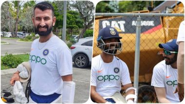 Team India Sweats it Out in the Nets Ahead of Practice Match Against West Indies Cricket Board President's XI (See Pics)