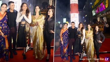Mission Mangal Special Screening: Akshay Kumar, Sonakshi Sinha, Nithya Menen, Taapsse Pannu, Kirti Kulhari Make A Stunning Appearance, and Delhiites Cannot Contain Their Excitement! Watch Video