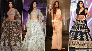 Lakme Fashion Week 2019: Katrina Kaif Looks Like a Goddess in her Manish Malhotra Creation, Here's Taking a Look at other Times when she Set the Ramp on Fire (View Pics)
