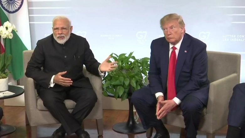 Trump Meets PM Modi at G7 Summit, Backs Off From 'Kashmir Mediation' Offer