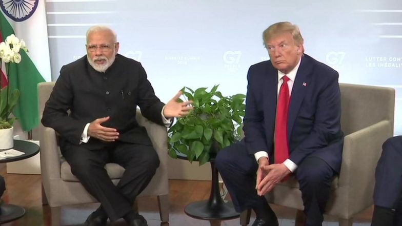 Donald Trump Meets PM Modi at G7 Summit, Backs Off From 'Kashmir Mediation' Offer, Says All India-Pakistan Issues 'Bilateral'