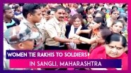 Raksha Bandhan: Women Tie Rakhis To Army Personnel, Navy & Police Officials In Maharashtra&rsquo;s Sangli