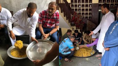 Vadodara Floods: Cricketer Yusuf Pathan Arranges Food for Flood Affected People (See Photos and Video)