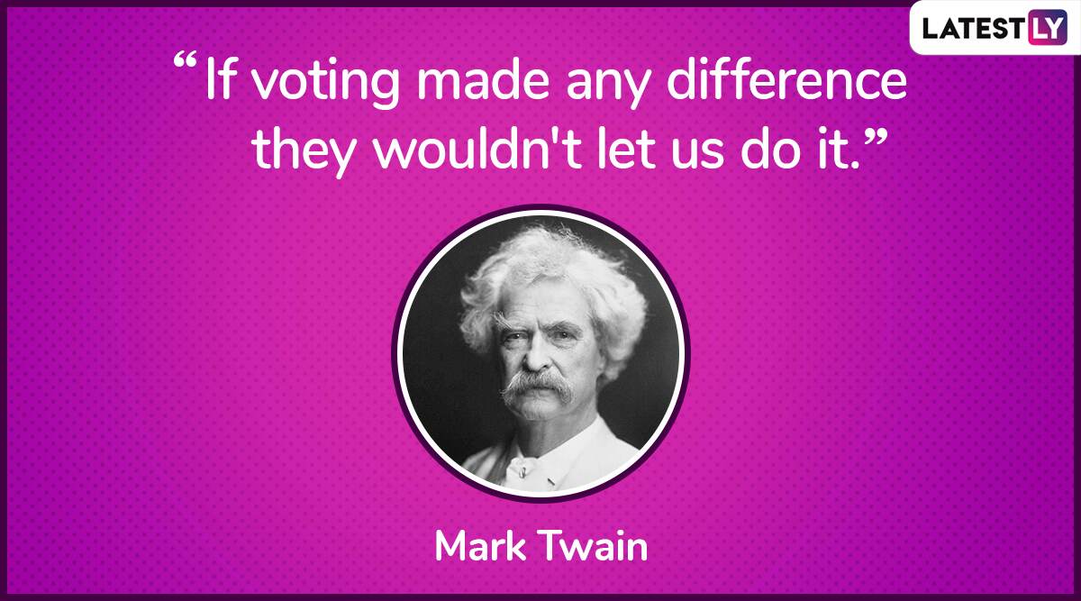 The quote by Mark Twain on democracy. (Photo Credit: File Image)