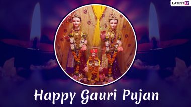 Jyeshtha Gauri Puja 2021 Images in Marathi & HD Wallpapers for Free Download Online: Wish Happy Mahalakshmi Gauri Pujan With WhatsApp Messages, Maa Gauri Photos and Facebook Greetings