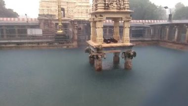 Andhra Pradesh: Mahanandiswara Temple in Mahanandi Gets Flooded After Incessant Rains Lash Kurnool District; Watch Video