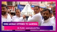 151kg &lsquo;Modak&rsquo; Offered To Lord Ganesha In Pune, Maharashtra