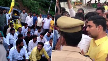 Andhra Pradesh: Chandrababu Naidu, His Son Put Under House Arrest Ahead of TDP's 'Chalo Atmakur' Rally, Section 144 Imposed at Several Places