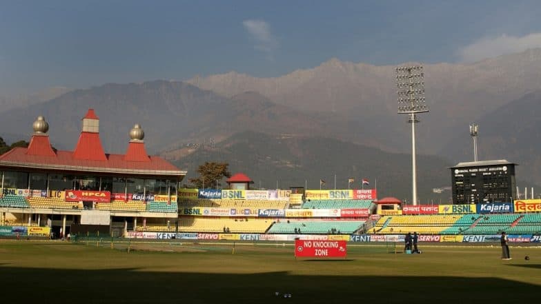 India vs South Africa Opening T20I: HPCA Ground Staff Face Weather Test to Ready Pitch at Dharamsala Stadium India vs South Africa Opening T20I: HPCA Ground Staff Face Weather Test to Ready Pitch at Dharamsala Stadium