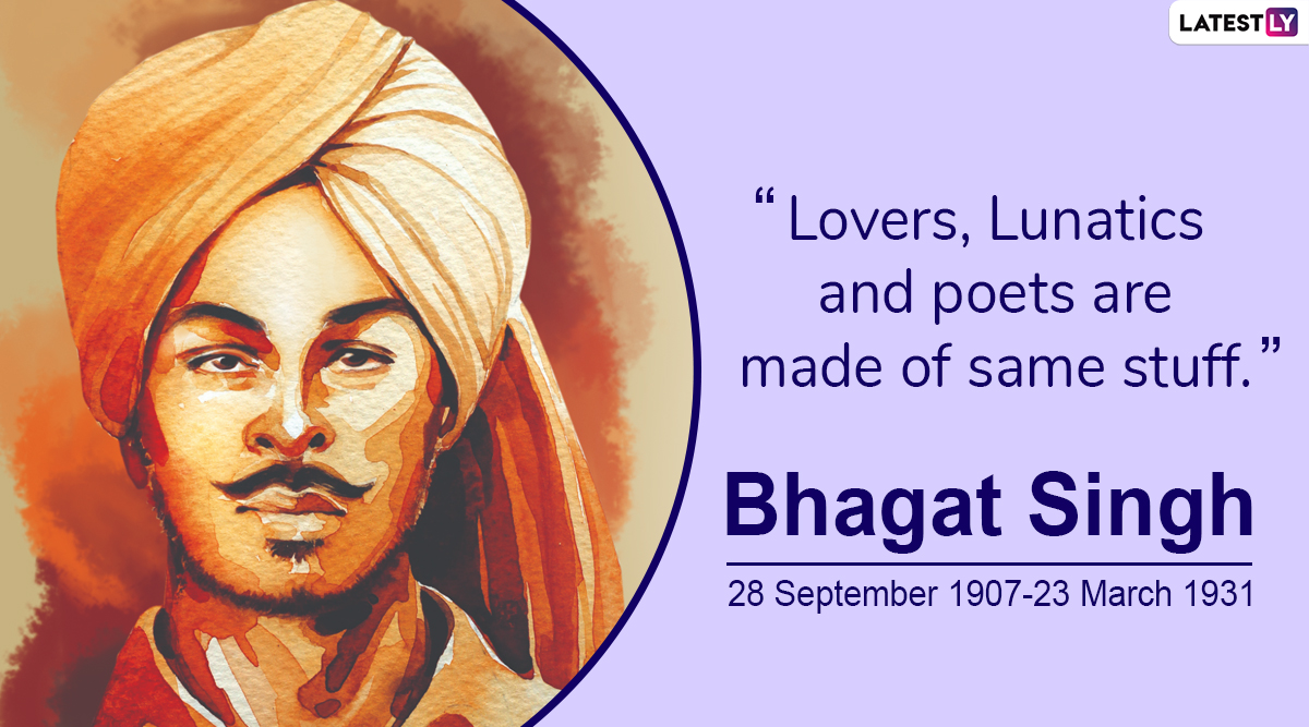 Bhagat Singh 112th Birthday Anniversary: 8 Quotes by Great ...