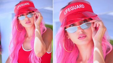Nora Fatehi Is Not Less Then a Tempting Red Hot Candy Floss As She Sports a Stunning Barbie Girl Look (View Pic)