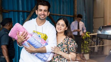 Jay Bhanushali and Mahhi Vij Pose for Shutterbugs As They Take Their Baby Girl Home (View Pics)