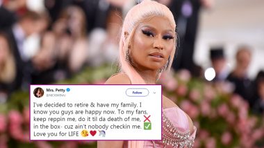 Nicki Minaj Announces Retirement, Wants to Have a Family With Beau Kenneth Petty (Read Tweet)
