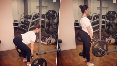 Alia Bhatt on Beast Mode As She Deadlifts 70 kg in Style! Watch Bollywood Actress' Kickass Workout Video