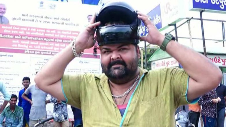 Gujarat Man Escapes Traffic Penalty Under New Motor Vehicles Act Because His Head is Too Big to Fit in Helmet