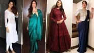 Navratri 2019 Office Outfit Ideas: Take Some Style Cues from Kareena Kapoor Khan, Disha Patani and Hina Khan on How to Dress up in Nine Colours of the Festival (View Pics)