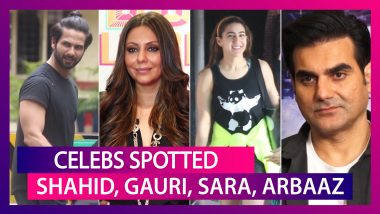 Celebs Spotted: Shahid Kapoor, Gauri Khan, Sara Ali Khan, Arbaaz Khan & Others Seen In The City