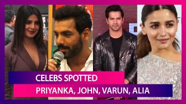 Celebs Spotted: Priyanka Chopra, John Abraham, Varun Dhawan, Alia Bhatt & Others Seen In The City
