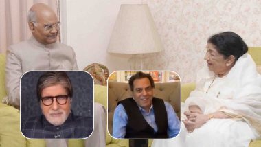 Lata Mangeshkar 90th Birthday: President Kovind, Dharmendra, Amitabh Bachchan and Other Bollywood Celebs Pour Heartfelt Wishes for the Legendary Singer