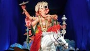 MumbaiCha Raja 2019 Darshan Live Streaming Online: Watch Telecast of Ganpati Puja Aarti From Mumbai's Famous Ganesh Galli Cha Raja Pandal