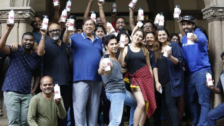 Varun Dhawan, Sara Ali Khan's Coolie No 1 Remake Sets Goes Plastic-free - (View Pics)