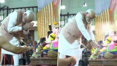 PM Narendra Modi Begins Mumbai Visit With Lord Ganesha 'Darshan', to Launch Metro Projects