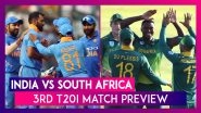 India vs South Africa, 3rd T20I 2019 Preview: IND Eye Maiden Home Series Win; SA want Redemption