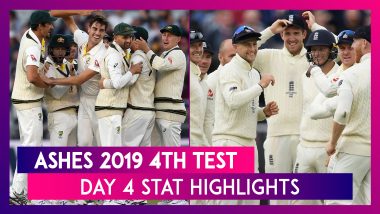 Ashes 2019 4th Test, Day 4 Stat Highlights: Pat Cummins’ Twin Strike Leaves ENG Starring At Defeat