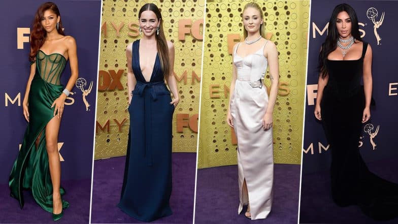Emmys 2019 Best Dressed: Zendaya, Emilia Clarke and Kim Kardashian Take Home the Trophy for Ruling Purple Carpet this Year (View Pics) Emmys 2019 Best Dressed: Zendaya, Emilia Clarke and Kim Kardashian Take Home the Trophy for Ruling Purple Carpet this Year (View Pics)