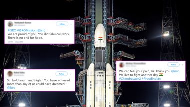 India Stands United with ISRO After Chandrayaan-2 Setback: Inspiring Wishes, Memes, Posts Spread Positivity on Twitter and WhatsApp to Heap Praise on Scientist's Effort