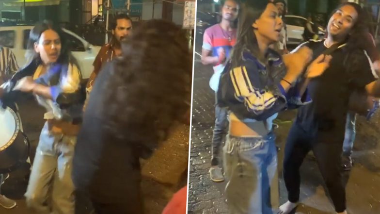 Ganesh Chaturthi 2019: Nia Sharma Breaks Into a Crazy Dance on the Streets of Mumbai As She Welcomes Ganpati Bappa (Watch Viral Video)