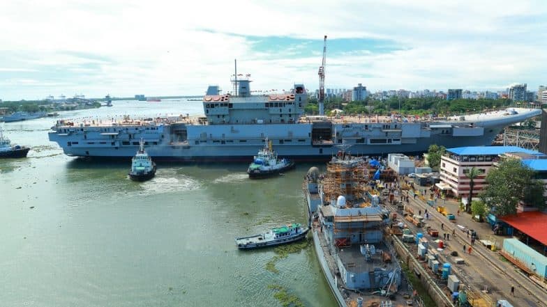 Kerala Crime Branch to Probe Security Breach at Cochin Shipyard, After Theft Reported on Under-Construction Aircraft Carrier INS Vikrant Kerala Crime Branch to Probe Security Breach at Cochin Shipyard, After Theft Reported on Under-Construction Aircraft Carrier INS Vikrant