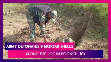 Jammu & Kashmir: Indian Army Detonates Nine Mortar Shells Found Along LoC In Poonch