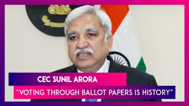 CEC Sunil Arora Claims Voting Through Ballot Papers Is History Now