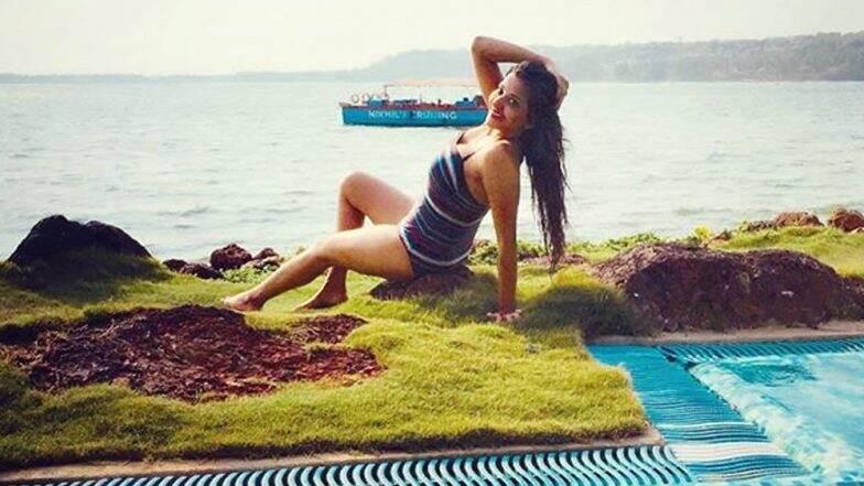 Monalisa Channels Her Inner Mermaid in a Blue Monokini (View Pic) Monalisa Channels Her Inner Mermaid in a Blue Monokini (View Pic)
