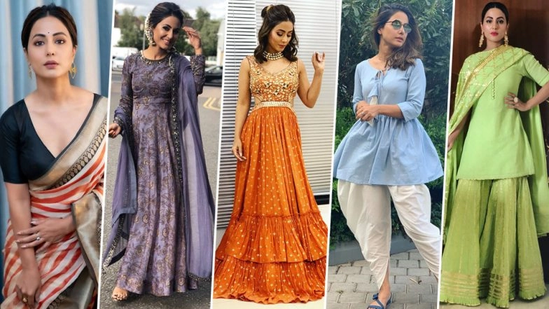 Ganesh Chaturthi 2019: From Palazzo Set to Dhoti Pants, 5 Outfits You Want to Steal From Hina Khan’s Closet for Ganeshotsav (View Pics)