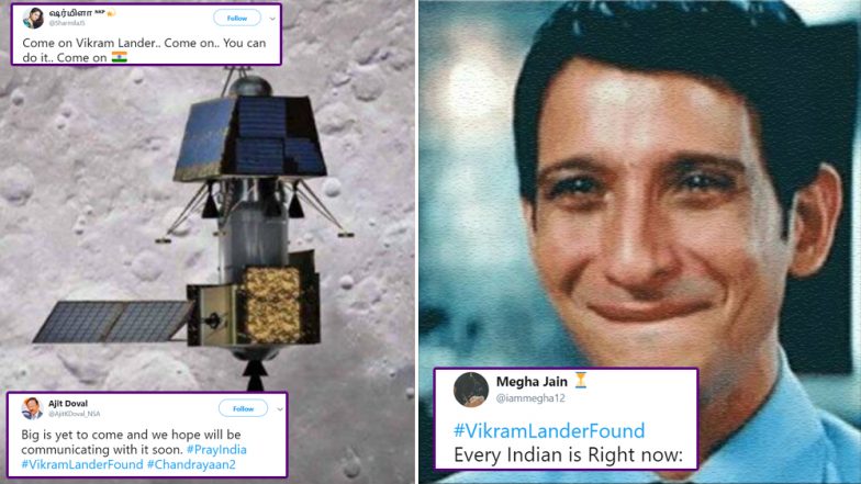 Chandrayaan-2 Clicks Pictures of Vikram Lander on Moon Surface: Netizens Rejoice With #VikramLanderFound Hopeful and Funny Memes on Twitter Hailing ISRO