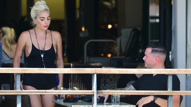 Lady Gaga and Beau Daniel Horton Spend Time at a Music Concert in Los Angeles