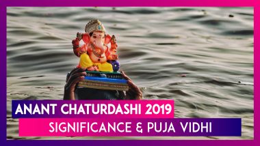 Anant Chaturdashi 2019: Date, Time, Shubh Muhurat, Significance & Puja Vidhi For Ganesh Visarjan