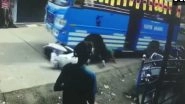 Kerala: Man Dragged Under Bus Along With Scooter, Video Shows His Miraculous Escape