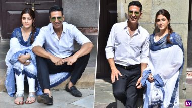 Akshay Kumar and Nupur Sanon Shoot For a Song With 'Kismat' Fame Ammy Virk (View Pics)