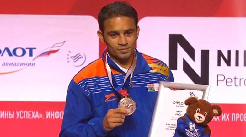 Amit Panghal Bags Silver at AIBA World Boxing Championships 2019; Twitter Praises Indian Pugilist