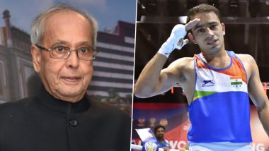 Pranab Mukherjee Congratulates Boxer Amit Panghal on Winning Silver in World Boxing Championship 2019