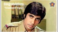 Mumbai Police Salute &lsquo;Inspector Vijay&rsquo; Amitabh Bachchan for Dadasaheb Phalke Award, See Tweet